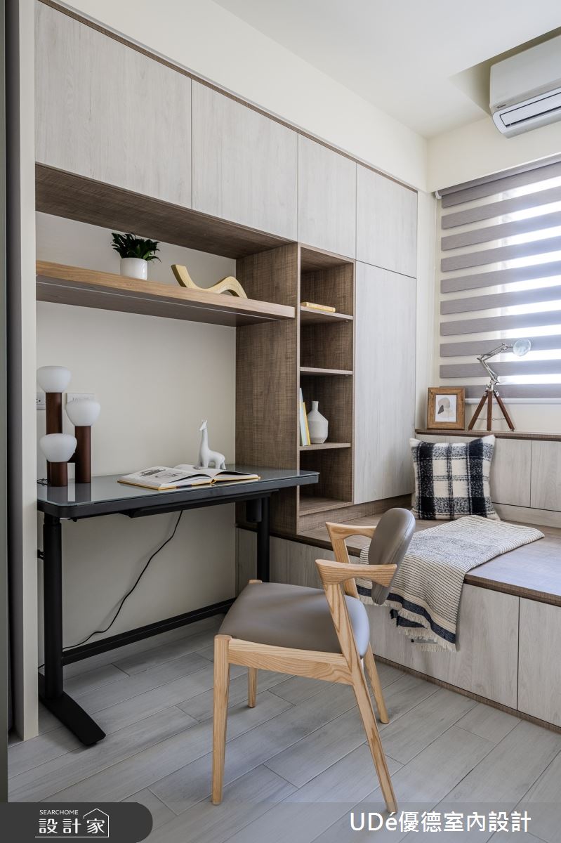 23坪新成屋(5年以下)＿北歐風書房臥榻案例圖片＿優德室內設計 X 日金空間設計＿日金_日光漫漫【Dancing in the daylight】之14