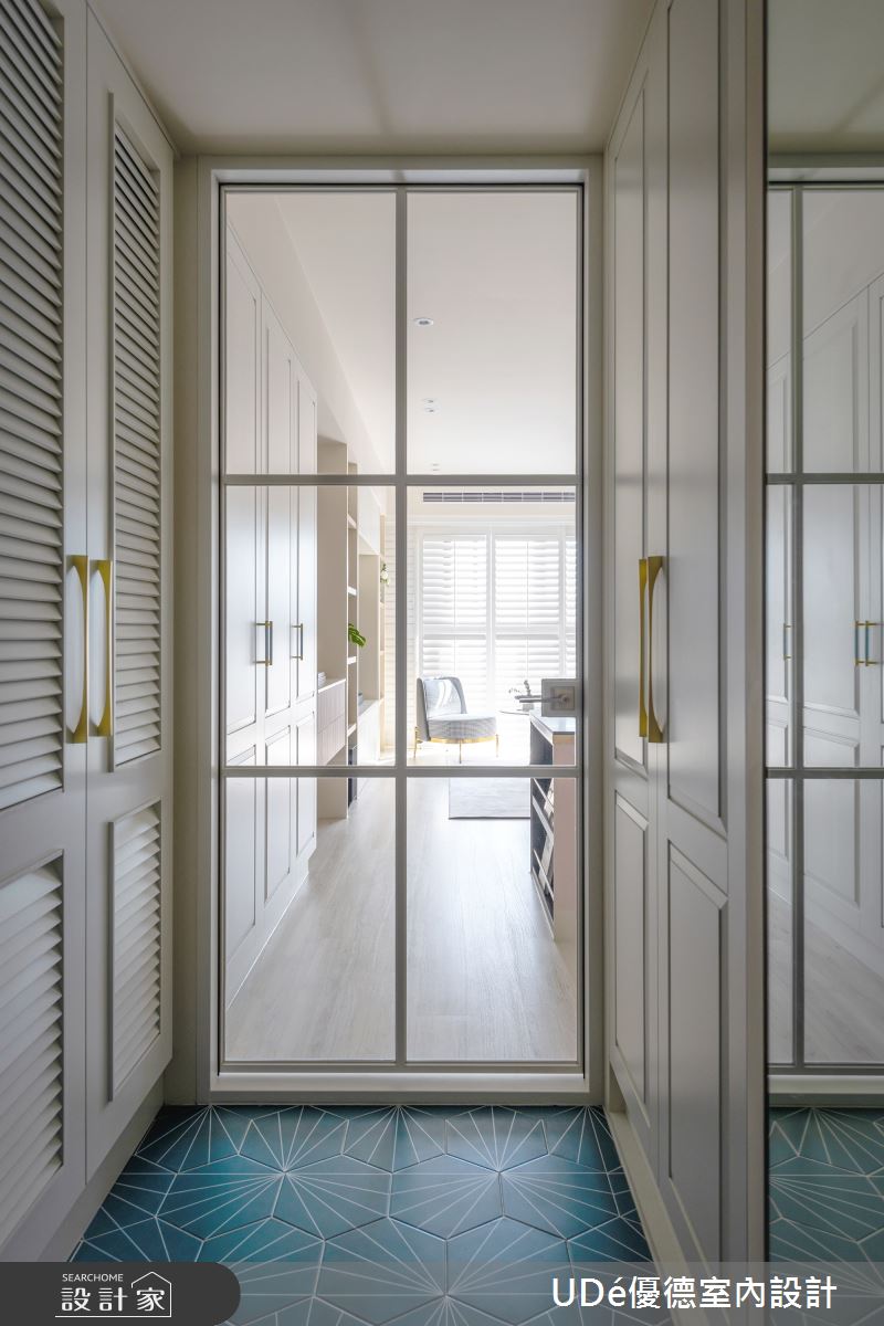 45坪新成屋(5年以下)＿新古典玄關案例圖片＿優德室內設計 X 日金空間設計＿優德_圓舞曲【Pink Waltz】之1