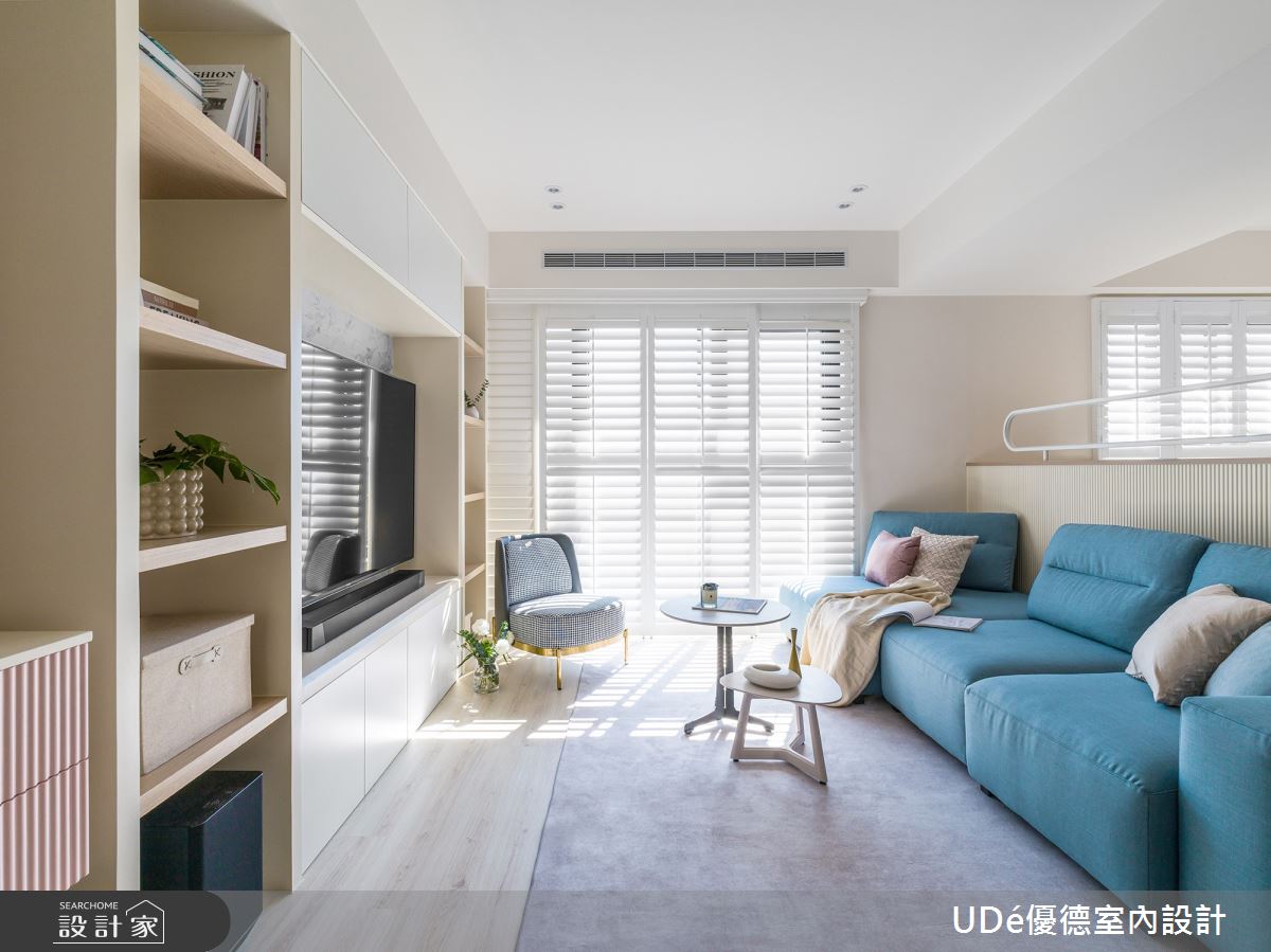 45坪新成屋(5年以下)＿新古典客廳案例圖片＿優德室內設計 X 日金空間設計＿優德_圓舞曲【Pink Waltz】之2