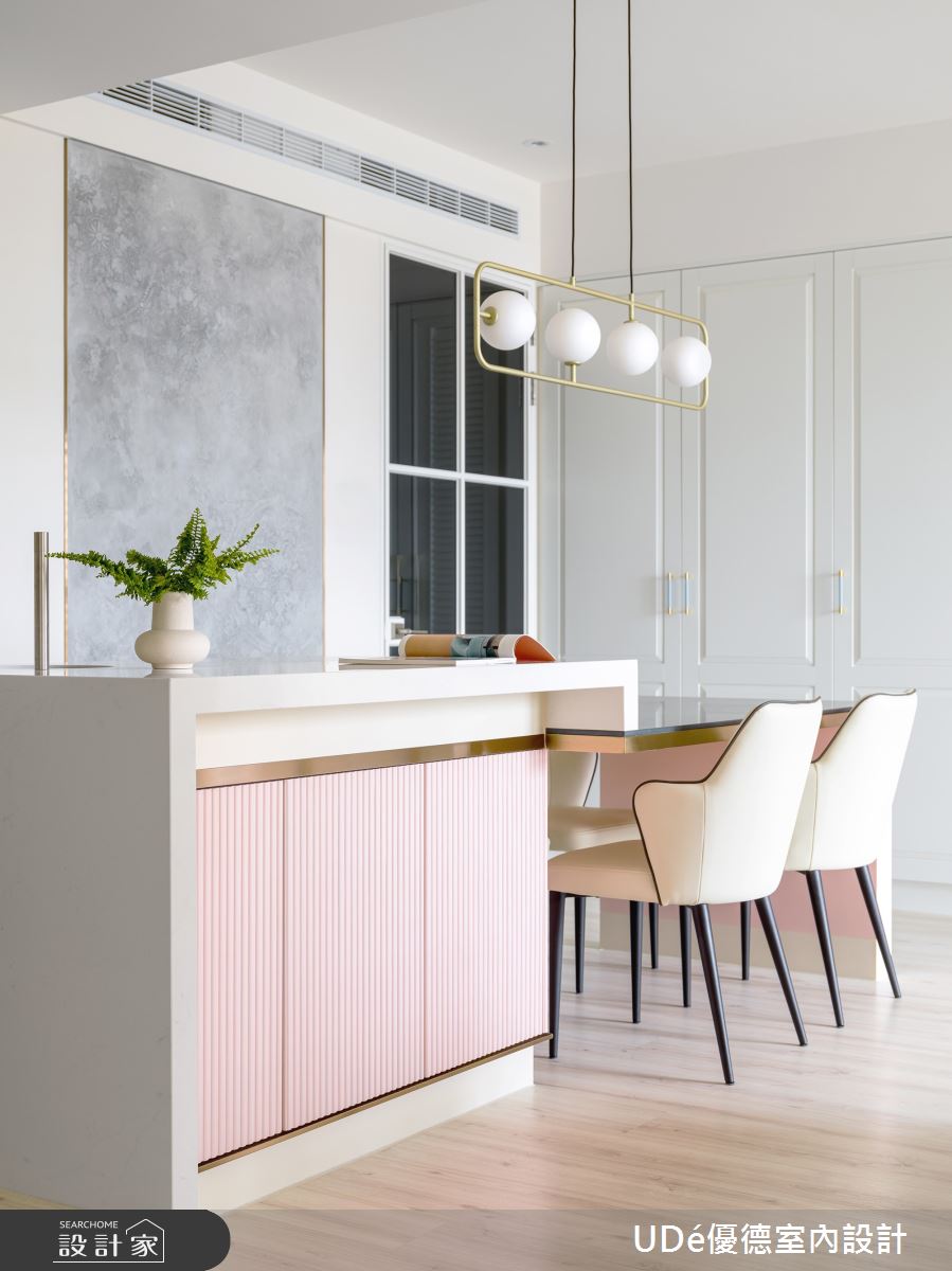 45坪新成屋(5年以下)＿新古典餐廳案例圖片＿優德室內設計 X 日金空間設計＿優德_圓舞曲【Pink Waltz】之11