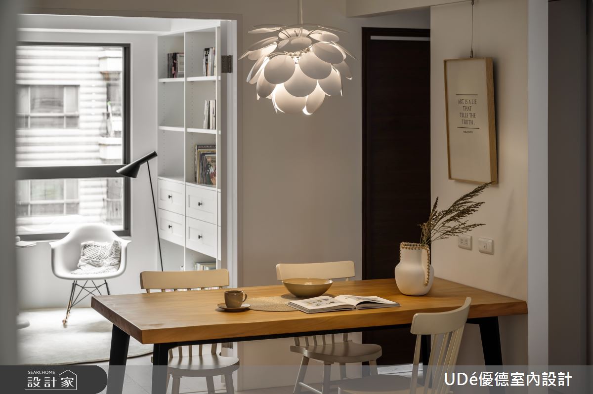 24坪中古屋(5~15年)＿鄉村風餐廳書房案例圖片＿優德室內設計 X 日金空間設計＿優德_沐日【Bathed in sunshine】之4