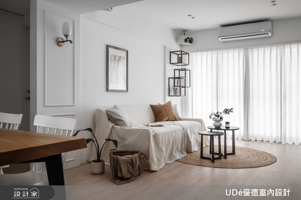 24坪中古屋(5~15年)＿鄉村風客廳案例圖片＿優德室內設計 X 日金空間設計＿優德_沐日【Bathed in sunshine】之6