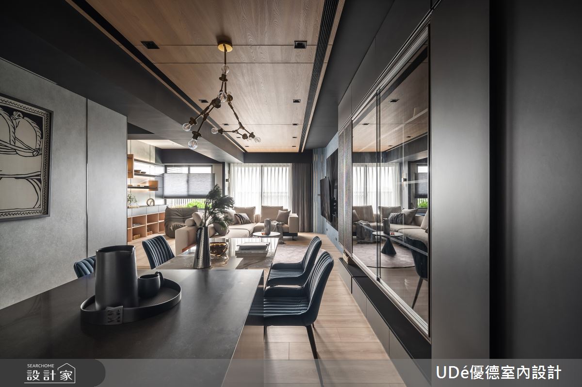 27坪新成屋(5年以下)＿混搭風客廳餐廳案例圖片＿優德室內設計 X 日金空間設計＿優德_無界【Unlimited ApHEARTment】之4