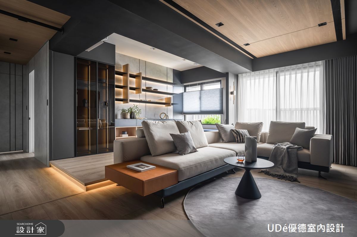 27坪新成屋(5年以下)＿混搭風客廳書房案例圖片＿優德室內設計 X 日金空間設計＿優德_無界【Unlimited ApHEARTment】之7