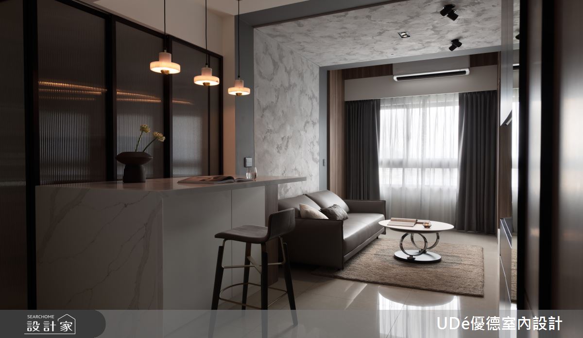 18坪新成屋(5年以下)＿混搭風客廳吧檯案例圖片＿優德室內設計 X 日金空間設計＿日金_悠境【Neverland】之4