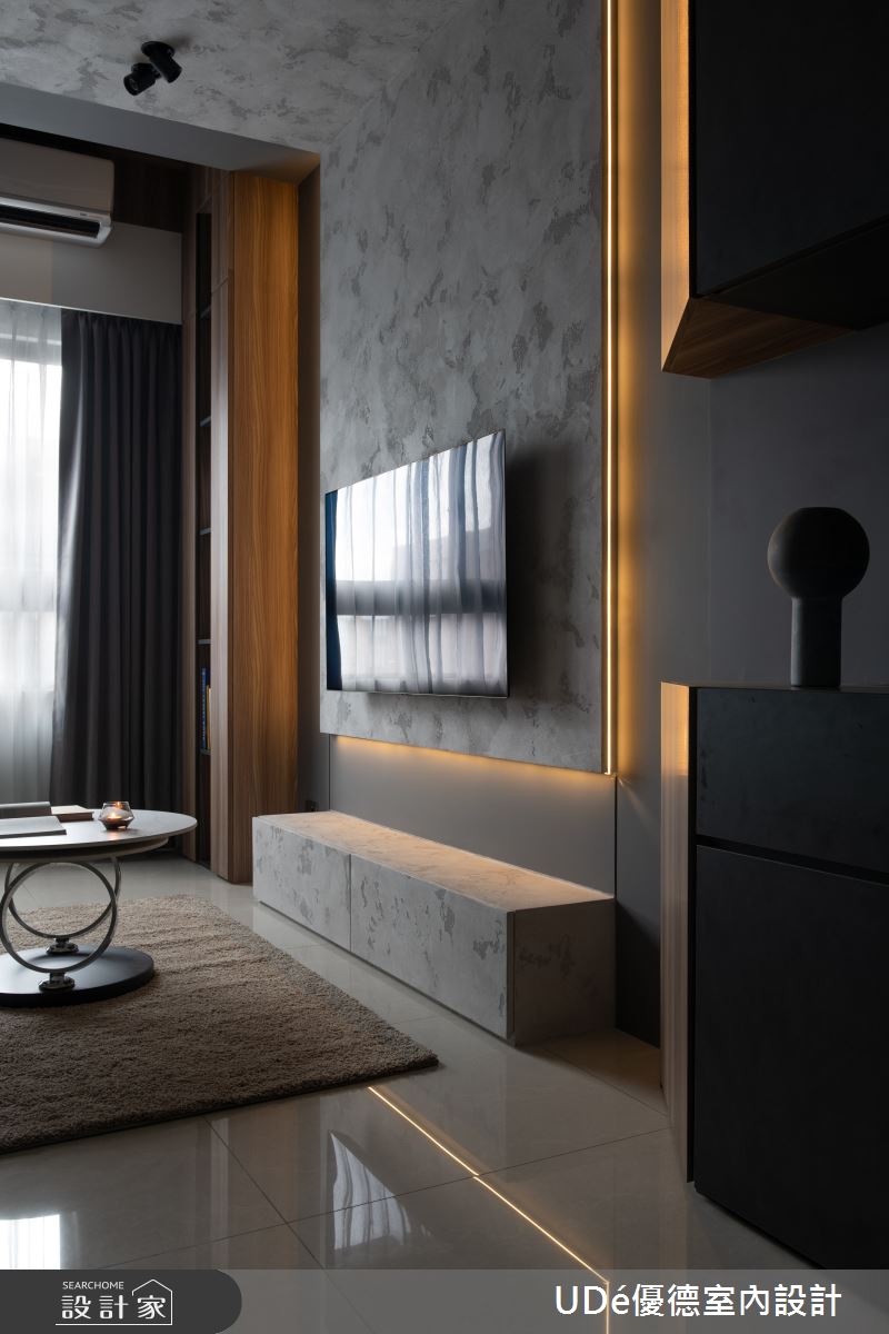 18坪新成屋(5年以下)＿混搭風客廳案例圖片＿優德室內設計 X 日金空間設計＿日金_悠境【Neverland】之6