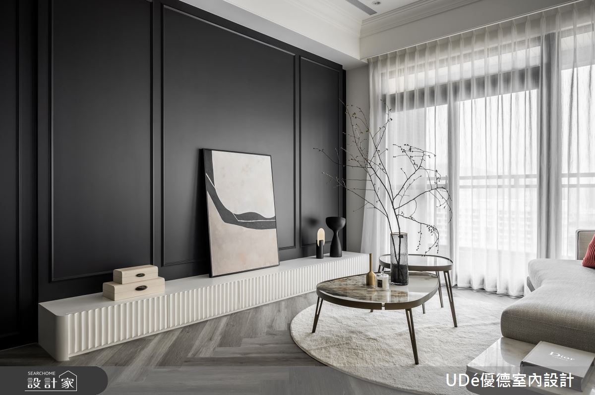 22坪新成屋(5年以下)＿混搭風客廳案例圖片＿優德室內設計 X 日金空間設計＿優德_鯨【Light House】之7