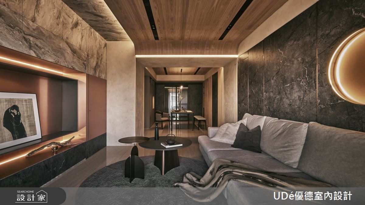 35坪新成屋(5年以下)＿混搭風客廳餐廳案例圖片＿優德室內設計 X 日金空間設計＿優德_日月•明【Eclipse】之10