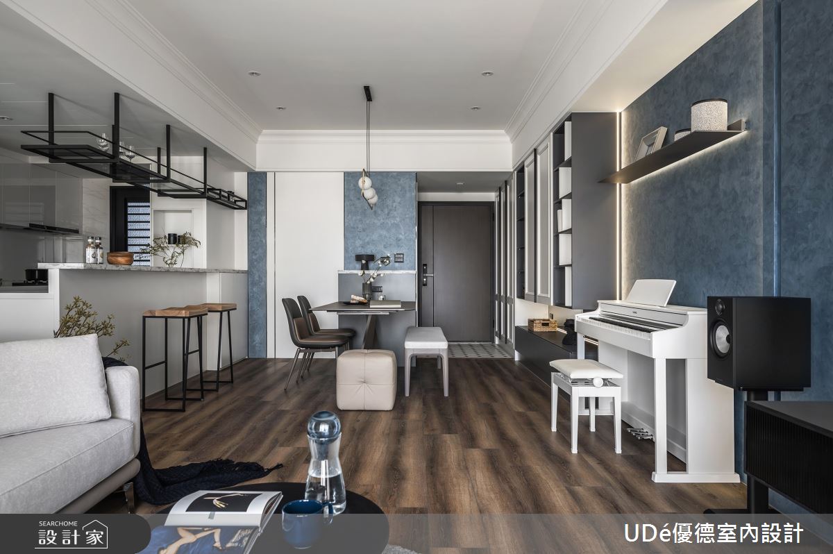 31坪新成屋(5年以下)＿混搭風玄關餐廳吧檯中島案例圖片＿優德室內設計 X 日金空間設計＿優德_名為悠然的樂章【New Chapter of life】之9