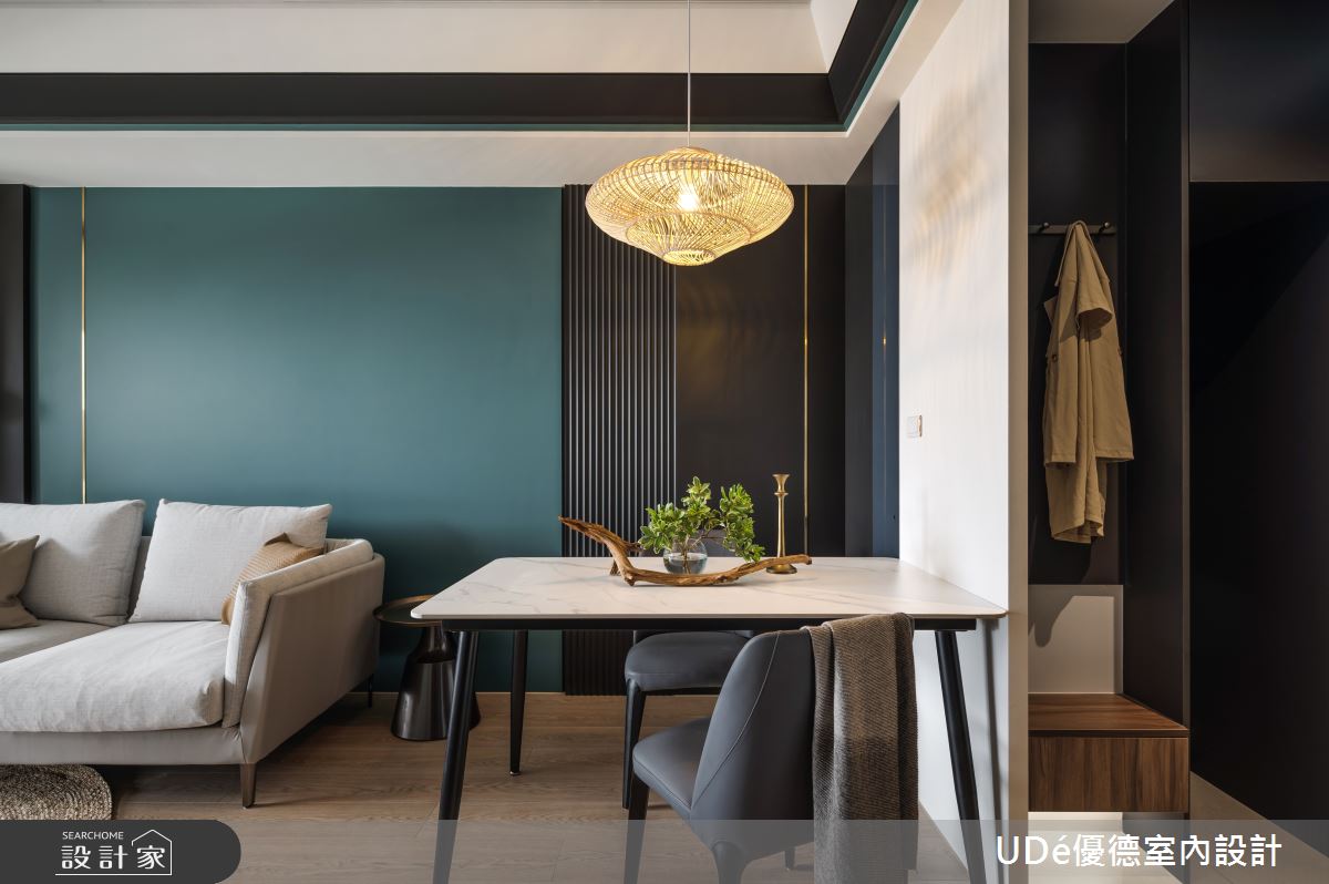 14坪新成屋(5年以下)＿混搭風客廳餐廳案例圖片＿優德室內設計 X 日金空間設計＿優德_荒漠裏的綠洲【Oasis】之2