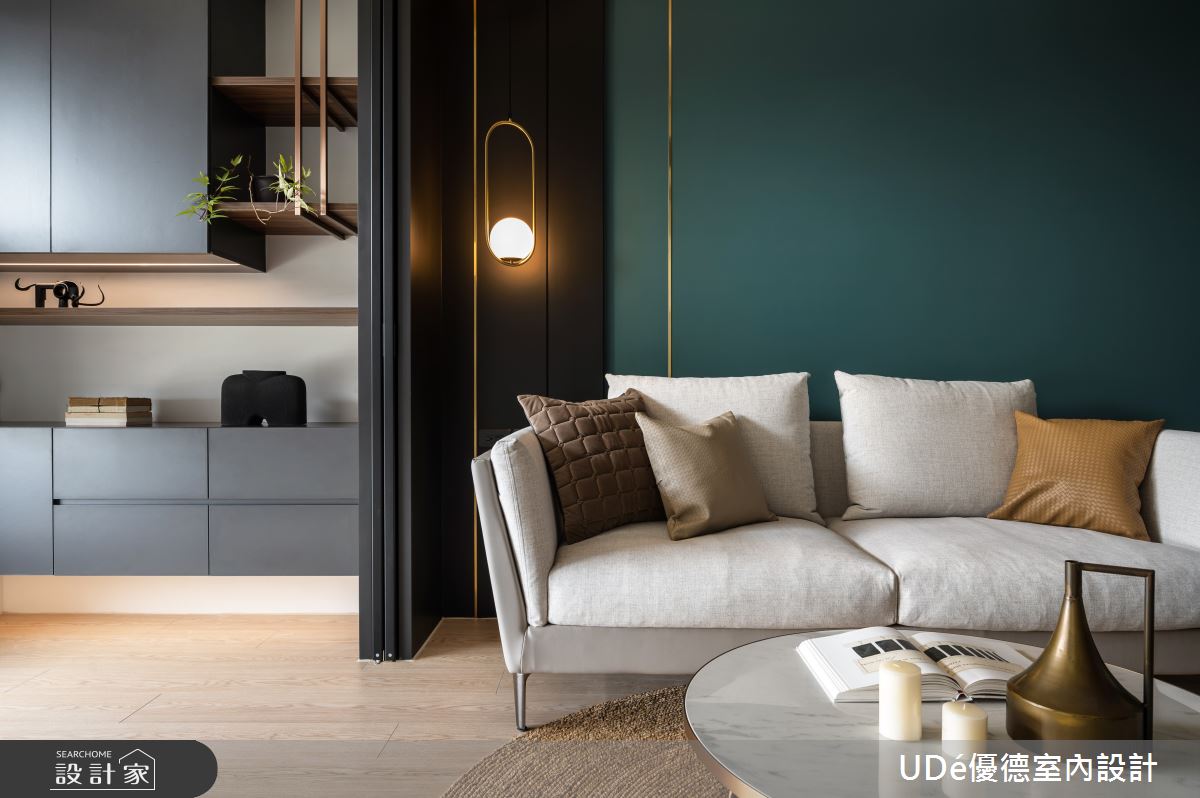 14坪新成屋(5年以下)＿混搭風客廳案例圖片＿優德室內設計 X 日金空間設計＿優德_荒漠裏的綠洲【Oasis】之4