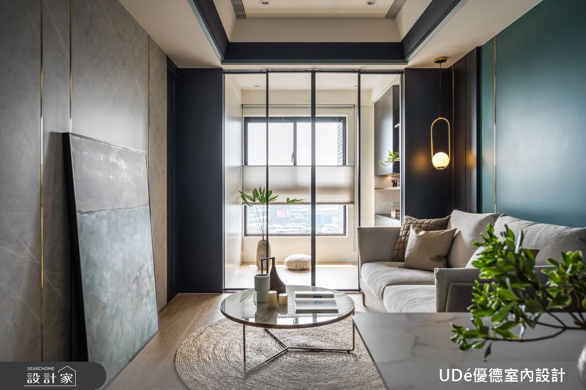 14坪新成屋(5年以下)＿混搭風客廳書房案例圖片＿優德室內設計 X 日金空間設計＿優德_荒漠裏的綠洲【Oasis】之6