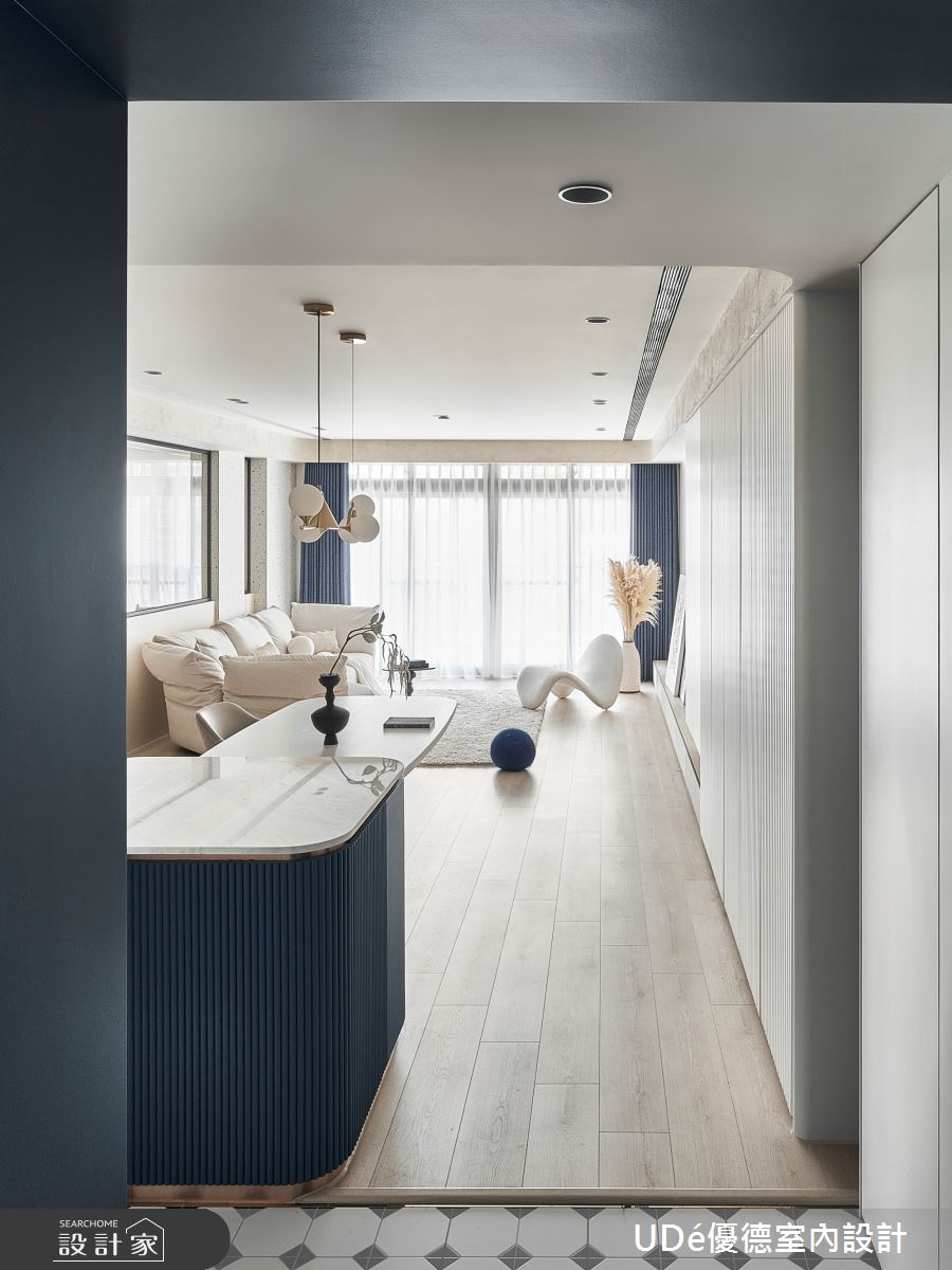 41坪中古屋(5~15年)＿法式風玄關客廳餐廳案例圖片＿優德室內設計 X 日金空間設計＿優德_第一號協奏曲【Concerto No.1】之1