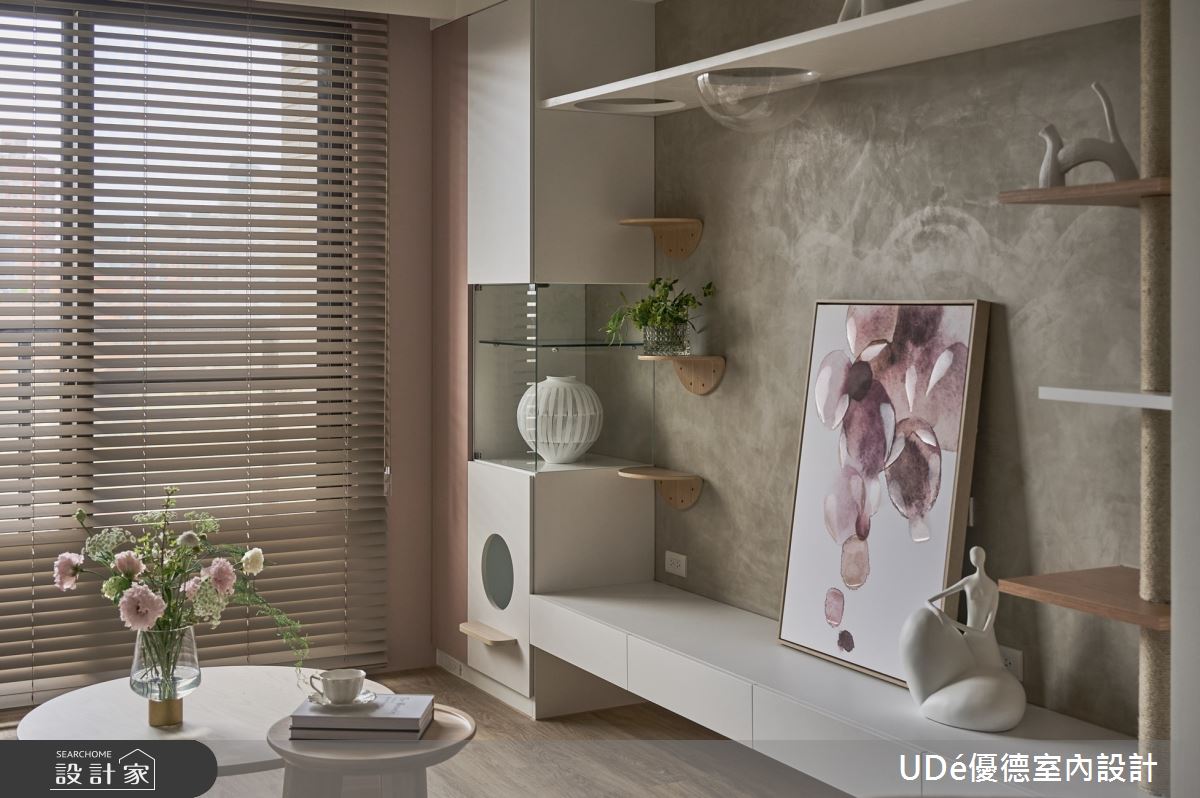 27坪新成屋(5年以下)＿混搭風客廳案例圖片＿優德室內設計 X 日金空間設計＿優德_小步舞曲【Minuet in cats】之5