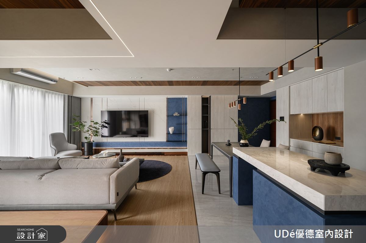 37坪新成屋(5年以下)＿混搭風客廳餐廳中島案例圖片＿優德室內設計 X 日金空間設計＿優德_新生【Newborn】之3134