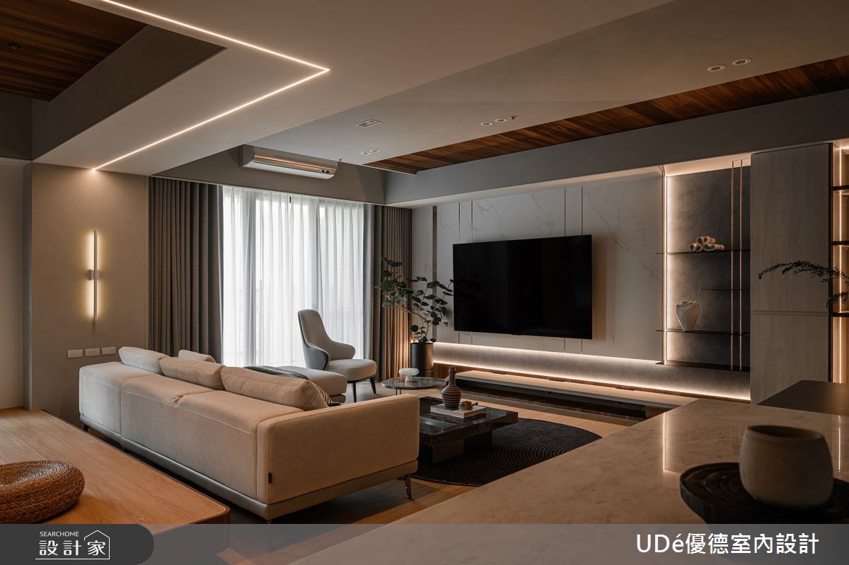 37坪新成屋(5年以下)＿混搭風客廳案例圖片＿優德室內設計 X 日金空間設計＿優德_新生【Newborn】之4