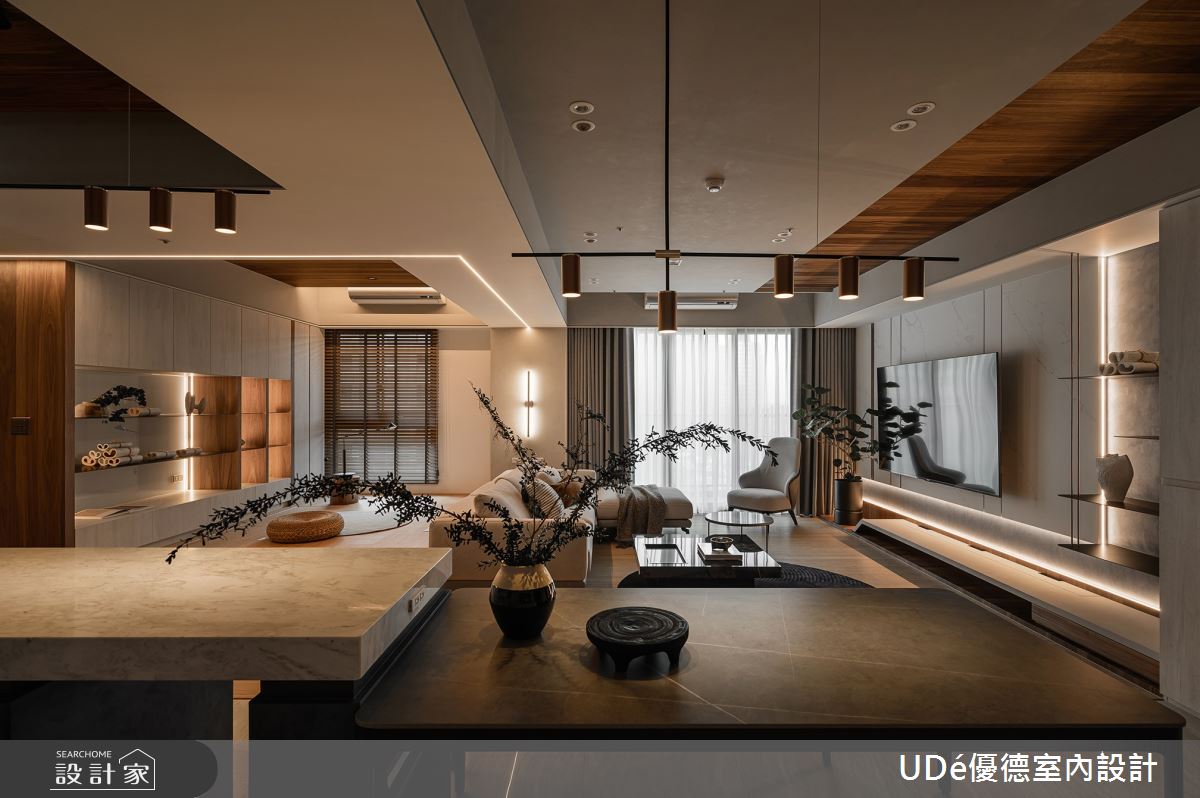 37坪新成屋(5年以下)＿混搭風客廳餐廳和室中島案例圖片＿優德室內設計 X 日金空間設計＿優德_新生【Newborn】之5