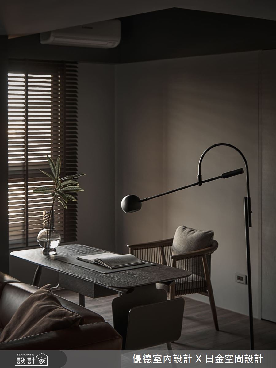 21坪新成屋(5年以下)＿簡約風書房案例圖片＿優德室內設計 X 日金空間設計＿優德_墨粹 【Ink Essence】之5