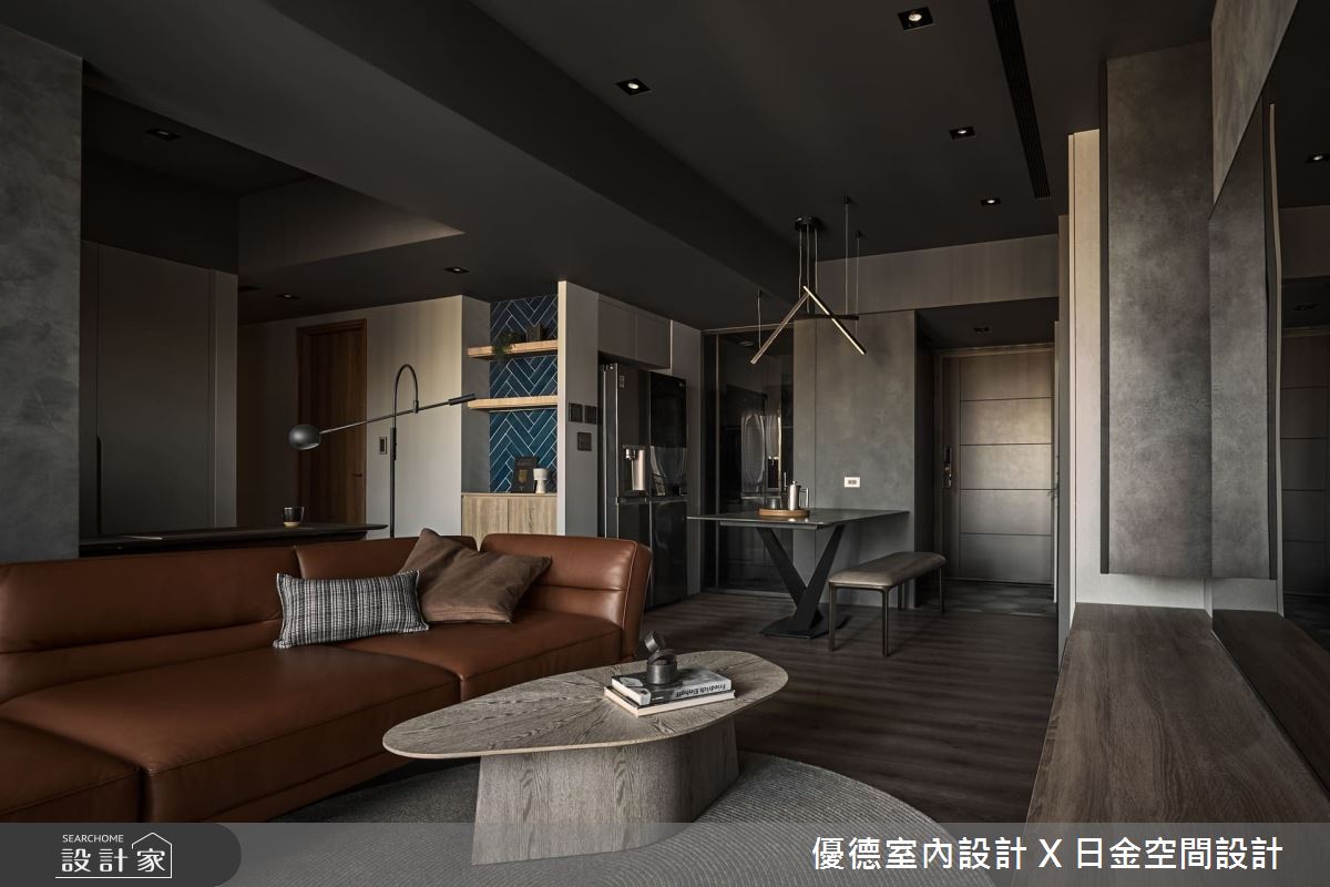 21坪新成屋(5年以下)＿簡約風玄關客廳餐廳案例圖片＿優德室內設計 X 日金空間設計＿優德_墨粹 【Ink Essence】之2466