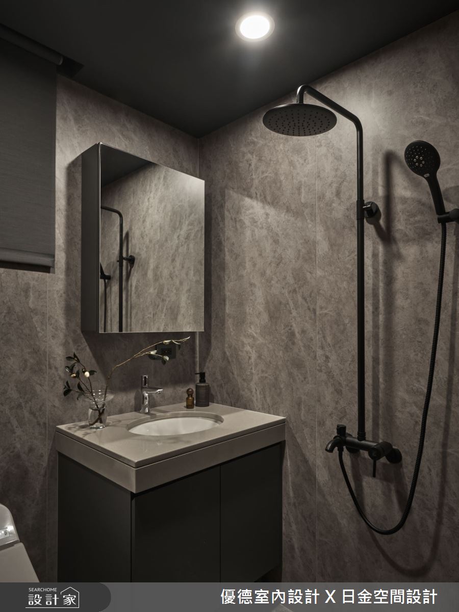 21坪新成屋(5年以下)＿簡約風浴室案例圖片＿優德室內設計 X 日金空間設計＿優德_墨粹 【Ink Essence】之17