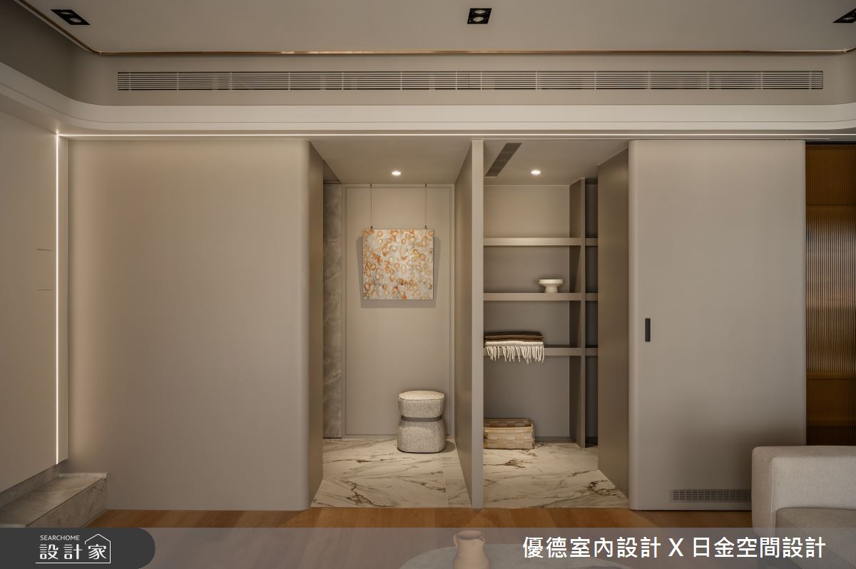 新成屋(5年以下)＿輕奢風玄關案例圖片＿優德室內設計 X 日金空間設計＿優德_擁抱【Hearthaven】之2