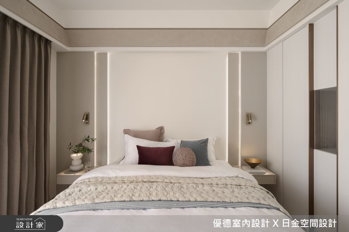新成屋(5年以下)＿輕奢風臥室案例圖片＿優德室內設計 X 日金空間設計＿優德_擁抱【Hearthaven】之12
