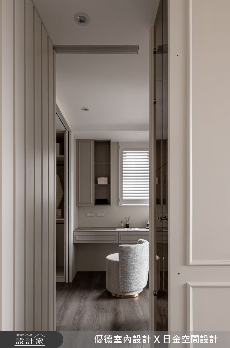 新成屋(5年以下)＿新古典更衣間案例圖片＿優德室內設計 X 日金空間設計＿優德_柔光序曲之8