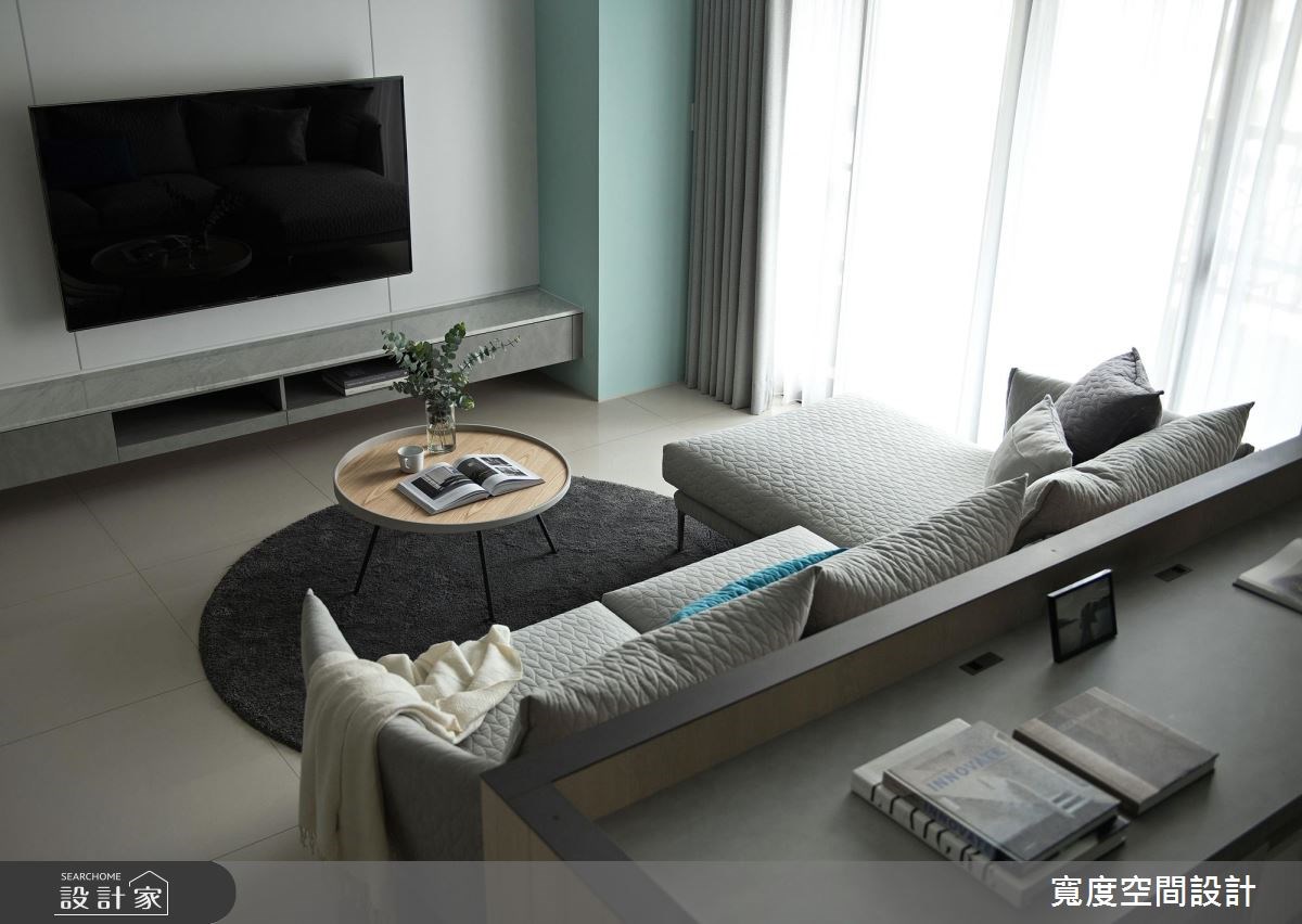 38坪新成屋(5年以下)＿簡約風客廳案例圖片＿寬度空間設計＿寬度_01之4