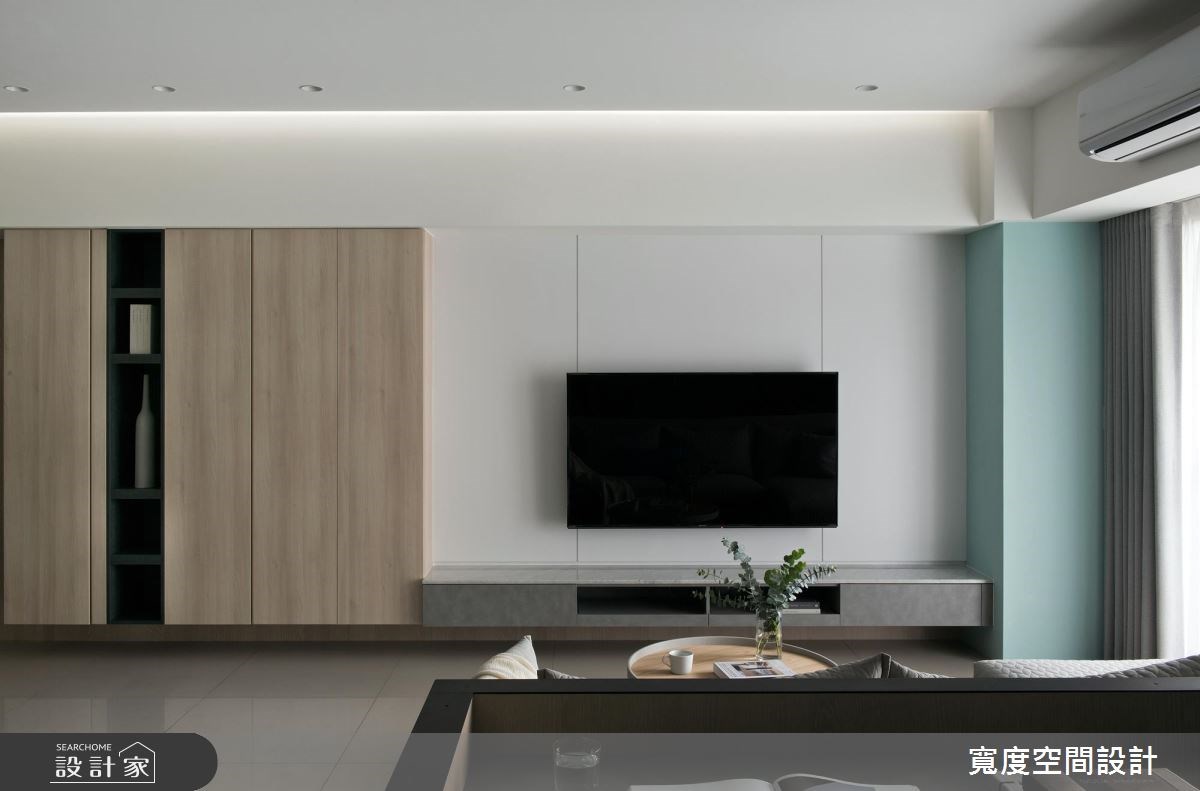 38坪新成屋(5年以下)＿簡約風客廳案例圖片＿寬度空間設計＿寬度_01之5