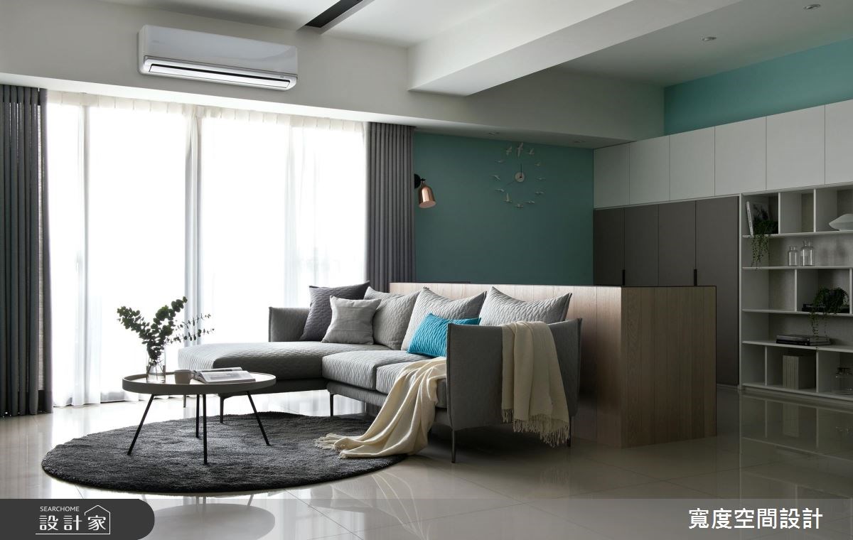 38坪新成屋(5年以下)＿簡約風客廳書房案例圖片＿寬度空間設計＿寬度_01之7