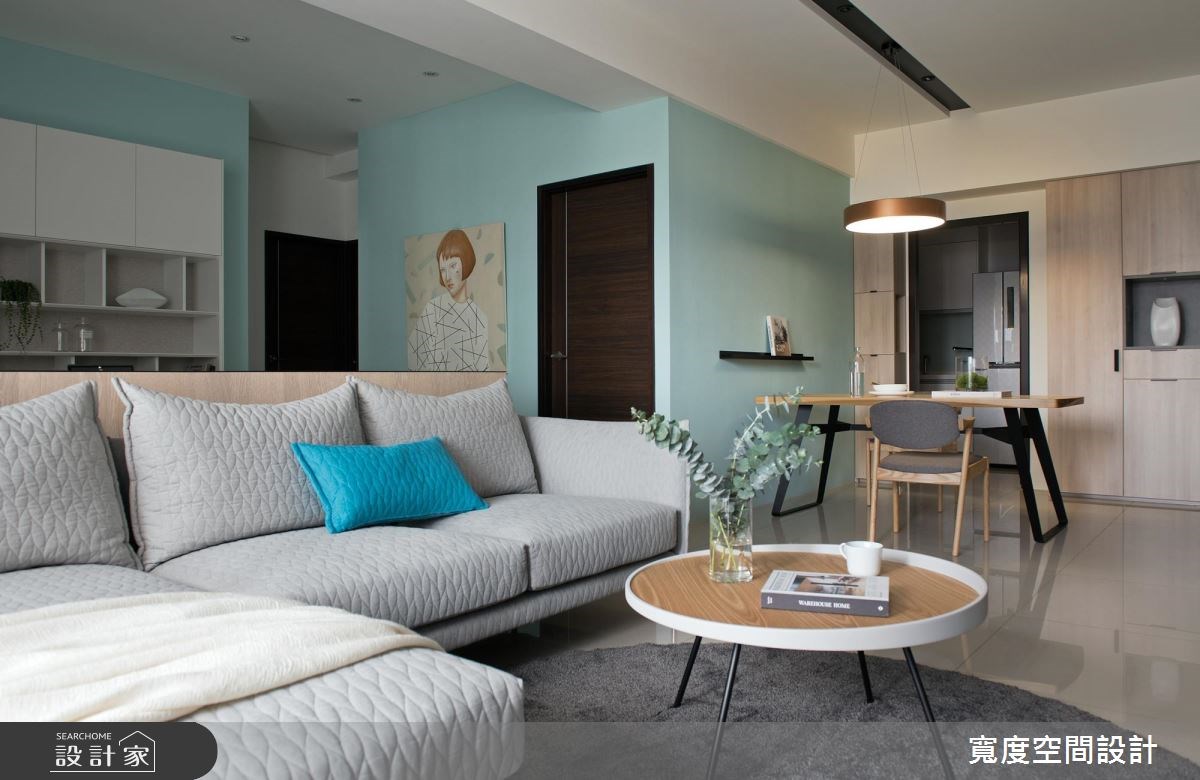 38坪新成屋(5年以下)＿簡約風客廳餐廳廚房書房案例圖片＿寬度空間設計＿寬度_01之11