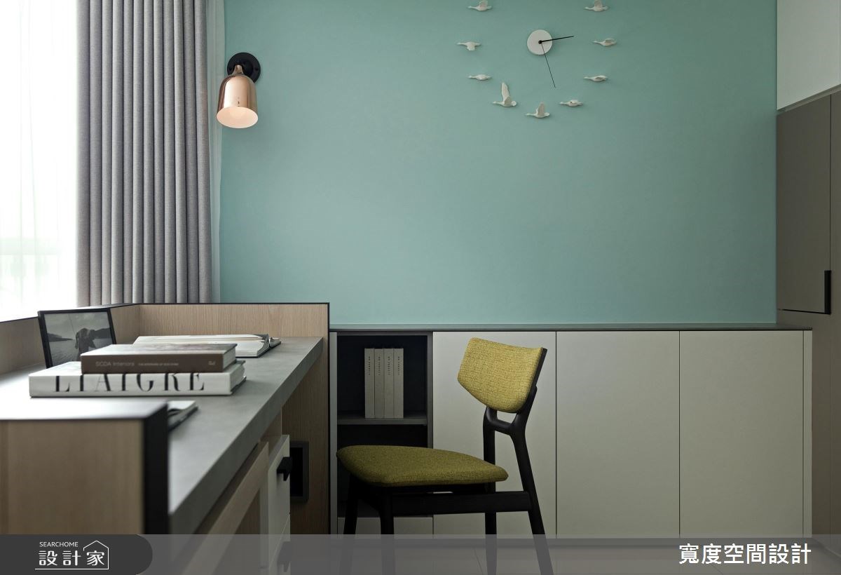 38坪新成屋(5年以下)＿簡約風書房案例圖片＿寬度空間設計＿寬度_01之13