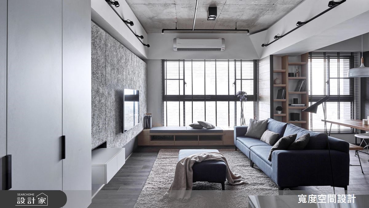 32坪新成屋(5年以下)＿工業風客廳餐廳工作區案例圖片＿寬度空間設計＿寬度_02之8