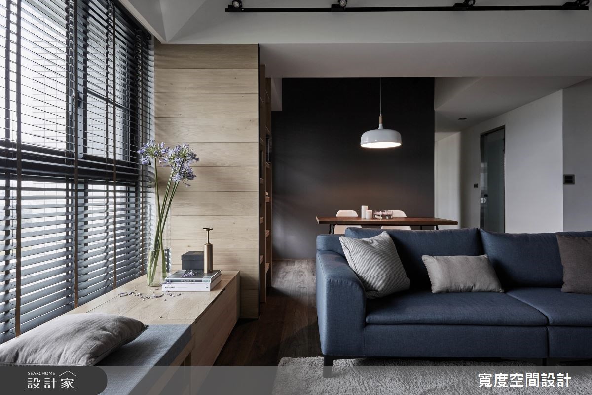 32坪新成屋(5年以下)＿工業風客廳餐廳工作區案例圖片＿寬度空間設計＿寬度_02之12
