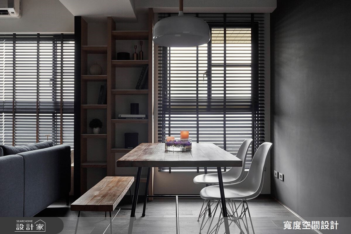32坪新成屋(5年以下)＿工業風餐廳工作區案例圖片＿寬度空間設計＿寬度_02之16