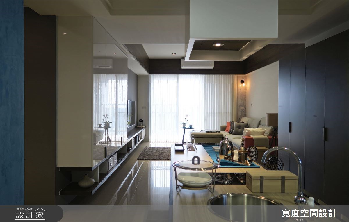 30坪新成屋(5年以下)＿混搭風客廳餐廳廚房案例圖片＿寬度空間設計＿寬度_05之8