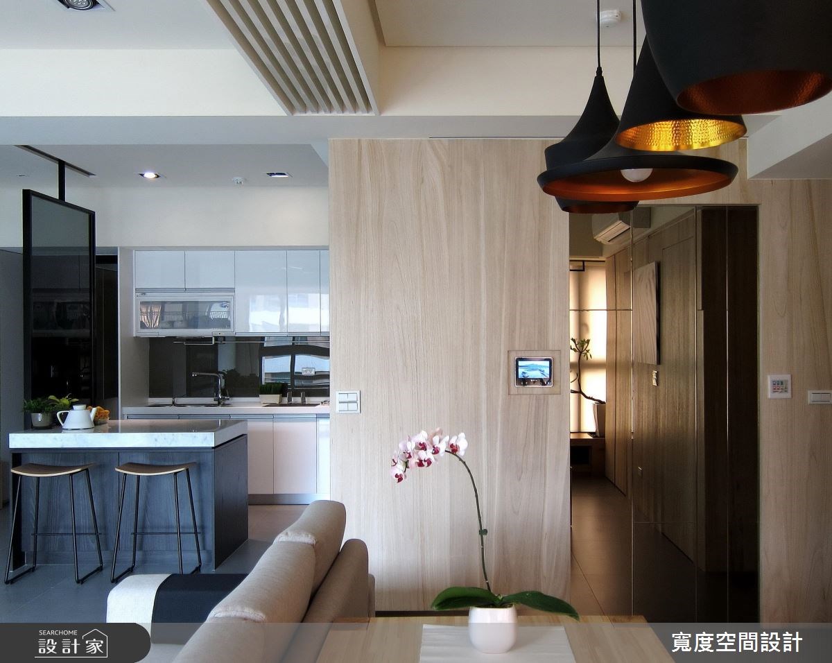 32坪新成屋(5年以下)＿北歐風客廳餐廳廚房吧檯案例圖片＿寬度空間設計＿寬度_06之4