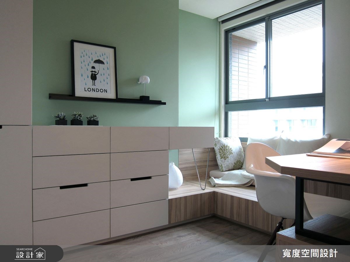 32坪新成屋(5年以下)＿北歐風書房案例圖片＿寬度空間設計＿寬度_06之16