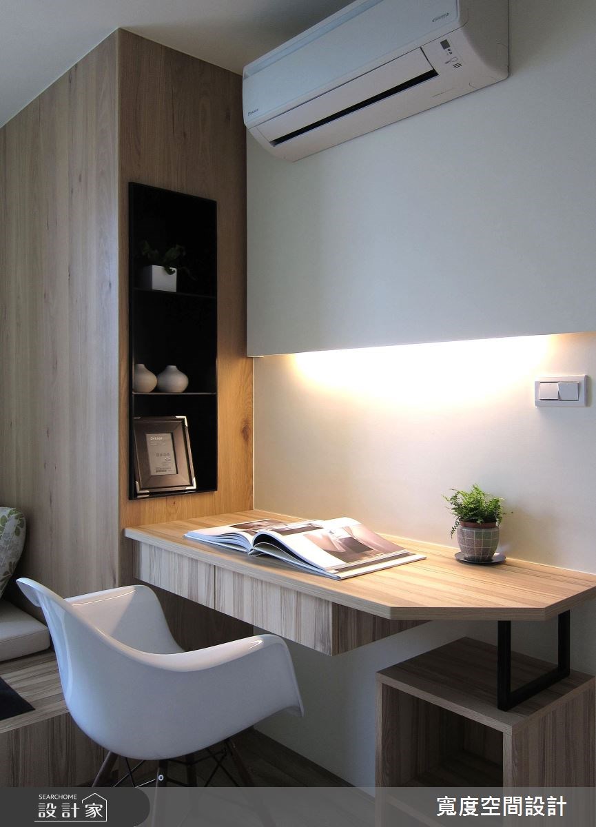 32坪新成屋(5年以下)＿北歐風書房案例圖片＿寬度空間設計＿寬度_06之17