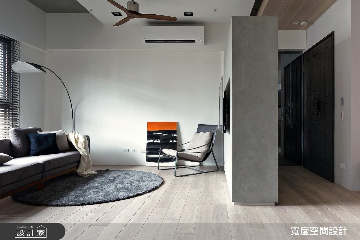32坪預售屋＿簡約風玄關客廳案例圖片＿寬度空間設計＿寬度_07之2
