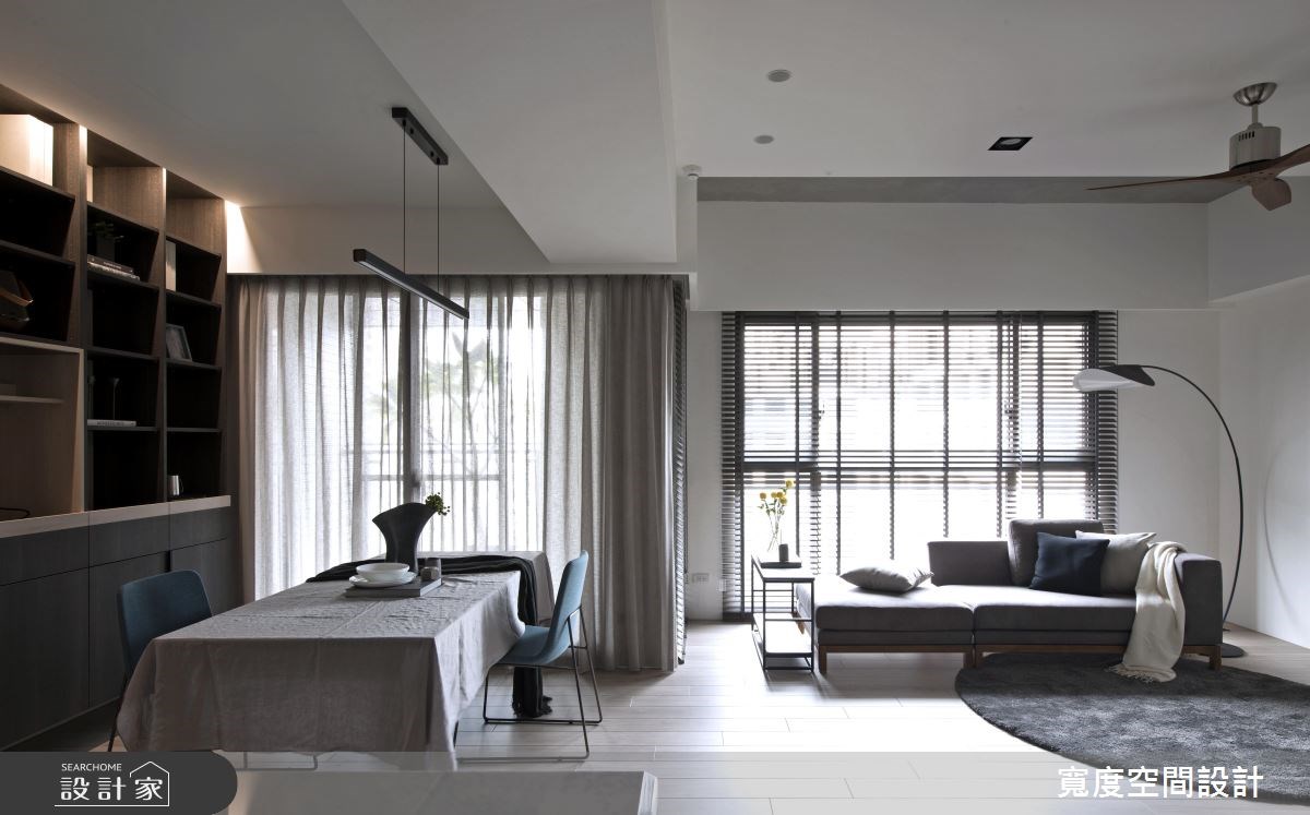 32坪預售屋＿簡約風客廳餐廳工作區案例圖片＿寬度空間設計＿寬度_07之4