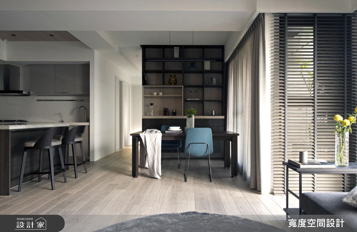 32坪預售屋＿簡約風餐廳廚房吧檯工作區案例圖片＿寬度空間設計＿寬度_07之7