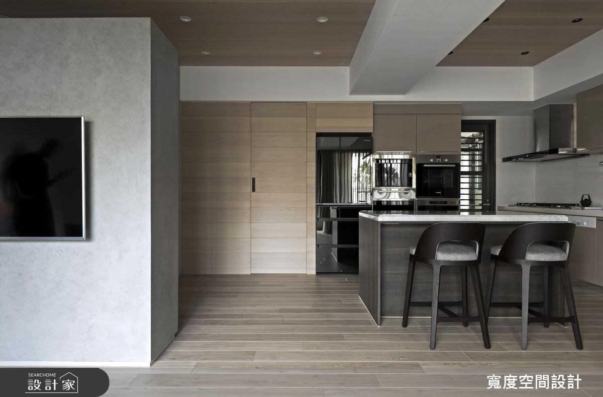32坪預售屋＿簡約風餐廳廚房吧檯案例圖片＿寬度空間設計＿寬度_07之9