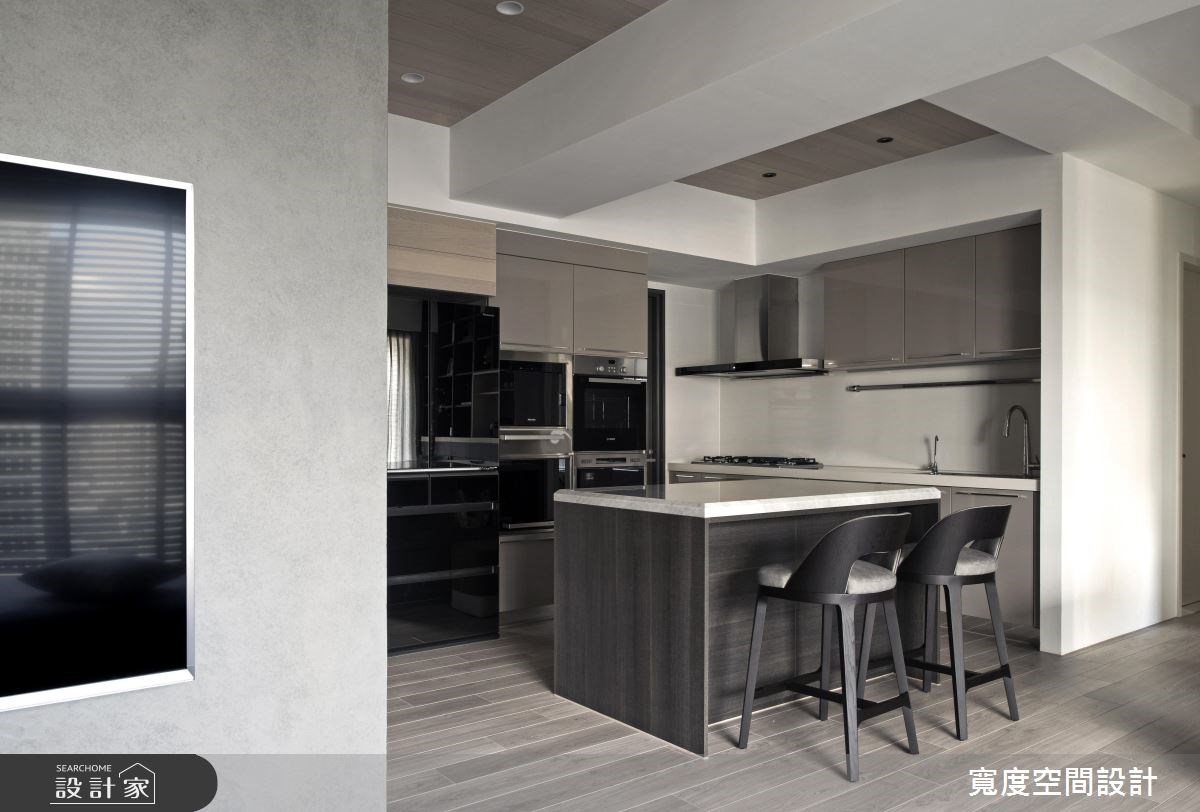 32坪預售屋＿簡約風餐廳廚房吧檯案例圖片＿寬度空間設計＿寬度_07之10
