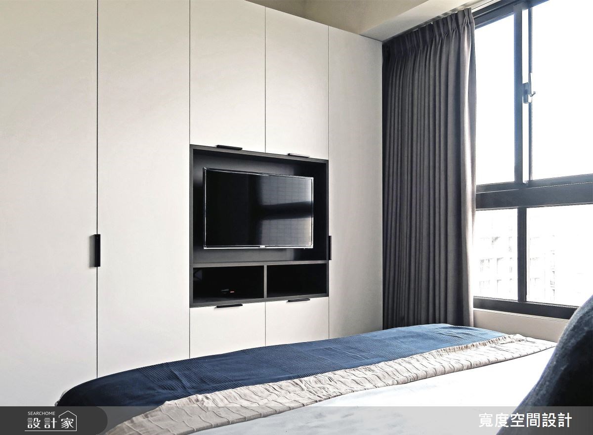 25坪新成屋(5年以下)＿簡約風臥室案例圖片＿寬度空間設計＿寬度_08之17