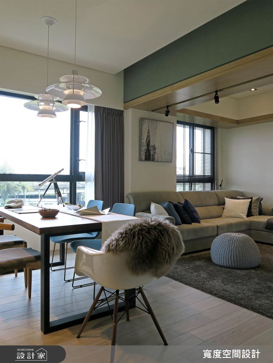 30坪新成屋(5年以下)＿休閒風客廳餐廳案例圖片＿寬度空間設計＿寬度_09之5