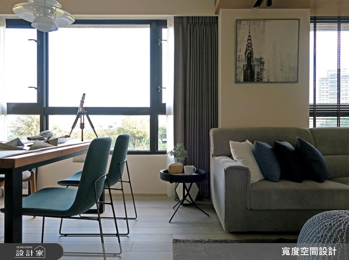 30坪新成屋(5年以下)＿休閒風客廳餐廳案例圖片＿寬度空間設計＿寬度_09之6