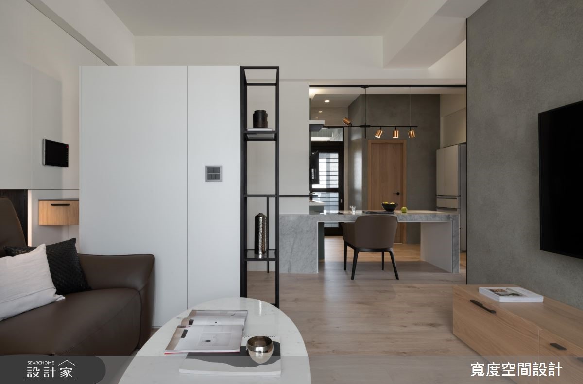 20坪新成屋(5年以下)＿混搭風客廳案例圖片＿寬度空間設計＿寬度_14之4