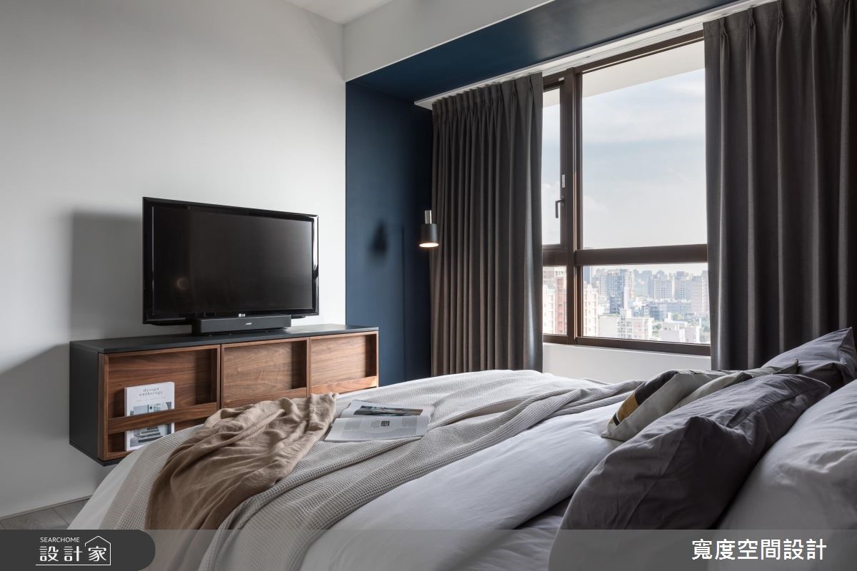 30坪新成屋(5年以下)＿現代風臥室案例圖片＿寬度空間設計＿寬度_15之25