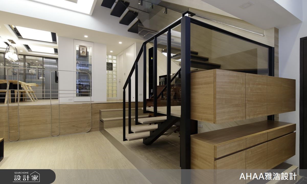 46坪老屋(16~30年)＿現代風樓梯案例圖片＿雅浩設計有限公司＿雅浩_09之3